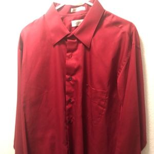 Van Heusen Dress Shirt - Red - XXL